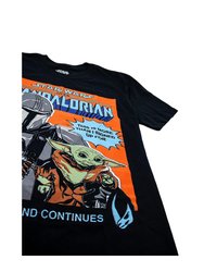 Star Wars Mens Baby Yoda Poster T-Shirt (Black)