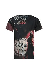 Star Wars Mens Force Awakens Kylo Ren Sublimation T-Shirt (Black) - Black