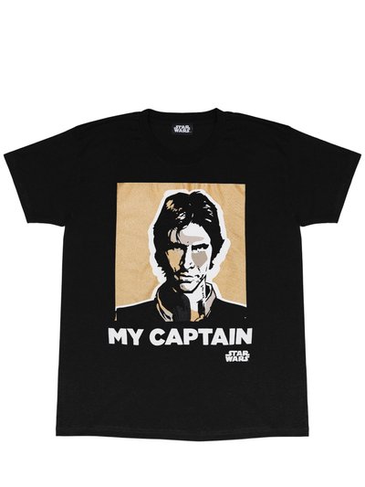 Star Wars Star Wars Mens My Captain Han Solo T-Shirt (Black) product