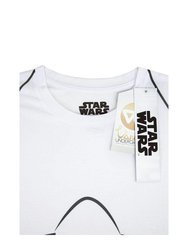 Star Wars Mens Stormtrooper Costume T-Shirt (White)