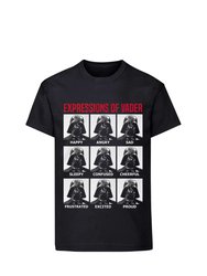 Star Wars Unisex Adult Expressions Of Vader T-Shirt (Black) - Black
