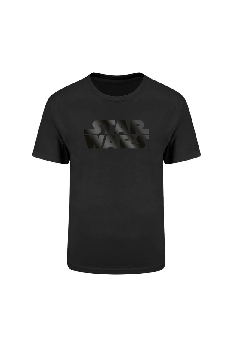 Star Wars Unisex Adult Logo T-Shirt (Black) - Black