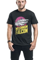 Star Wars Unisex Adult Millennium Falcon T-Shirt (Black)