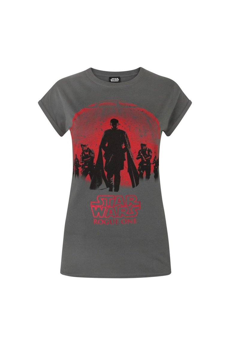 Star Wars Womens/Ladies Rogue One Foil T-Shirt (Gray) - Gray