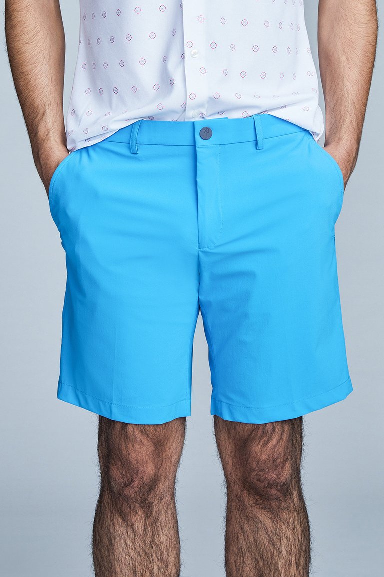 Aqua Teal Men's Casual Shorts - Aqua