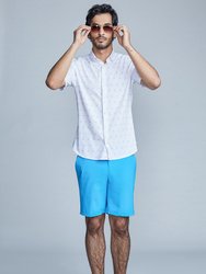 Aqua Teal Men's Casual Shorts