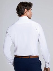 Men's White Long Sleeve Dress Shirt