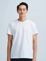Men's White Plain T-Shirt - White