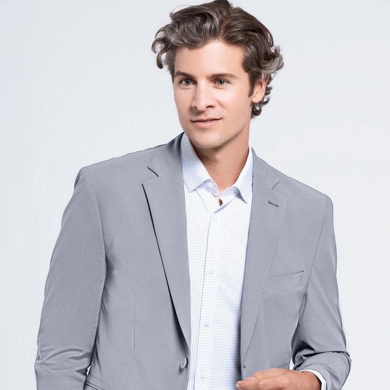 State Of Matter Silver Grey Men's Suit Jacket