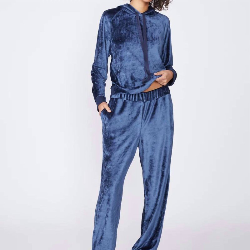Shop Stateside Bamboo Velour Sweatpant In Blue
