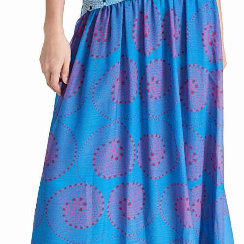 Shop Staud Ashlyn Whirlpool One Shoulder Cut Out Maxi Dress In Blue