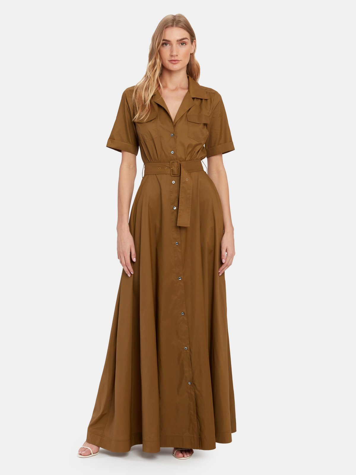 STAUD Millie Belted Maxi Dress | Verishop