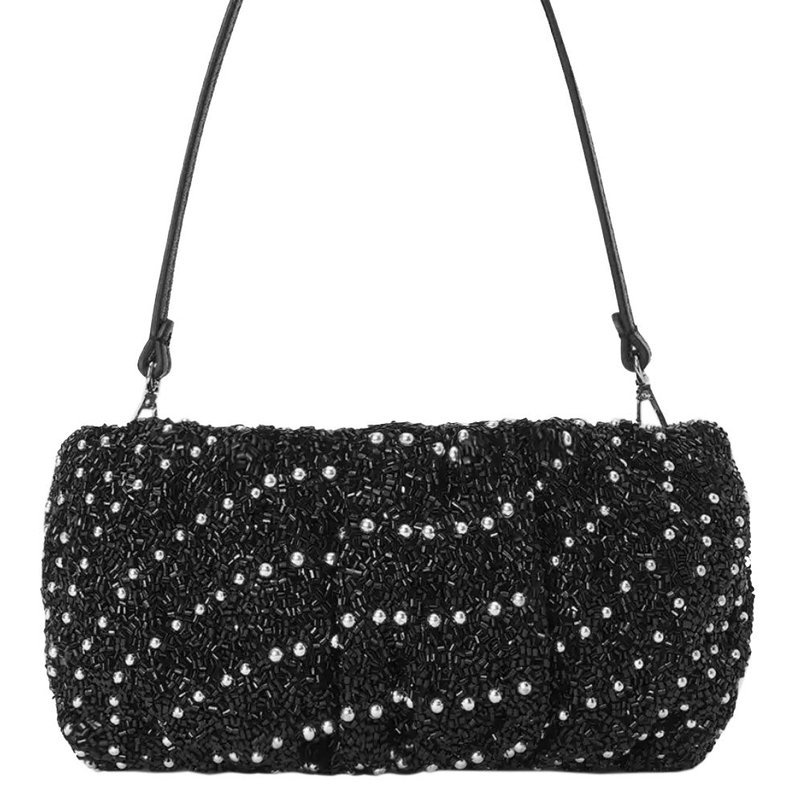 Shop Staud Women's Beaded Bean Bag, Cosmic Wave In Black