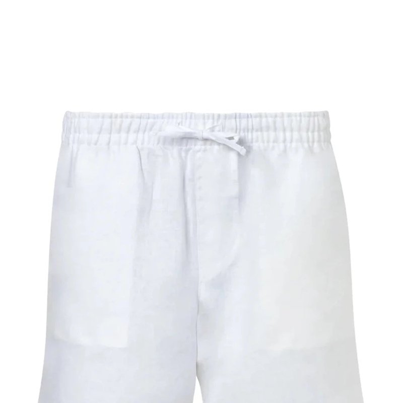 Steam Beachwear Linen Short In White