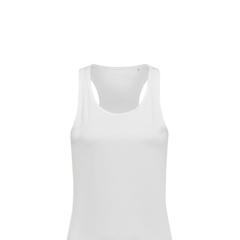 Stedman Active Stedman Womens/ladies Active Poly Sports Vest (white)