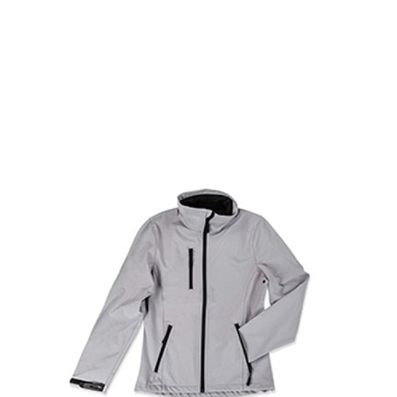 Stedman Active Stedman Womens/ladies Active Softest Shell Jacket (dolphin Gray) In Grey
