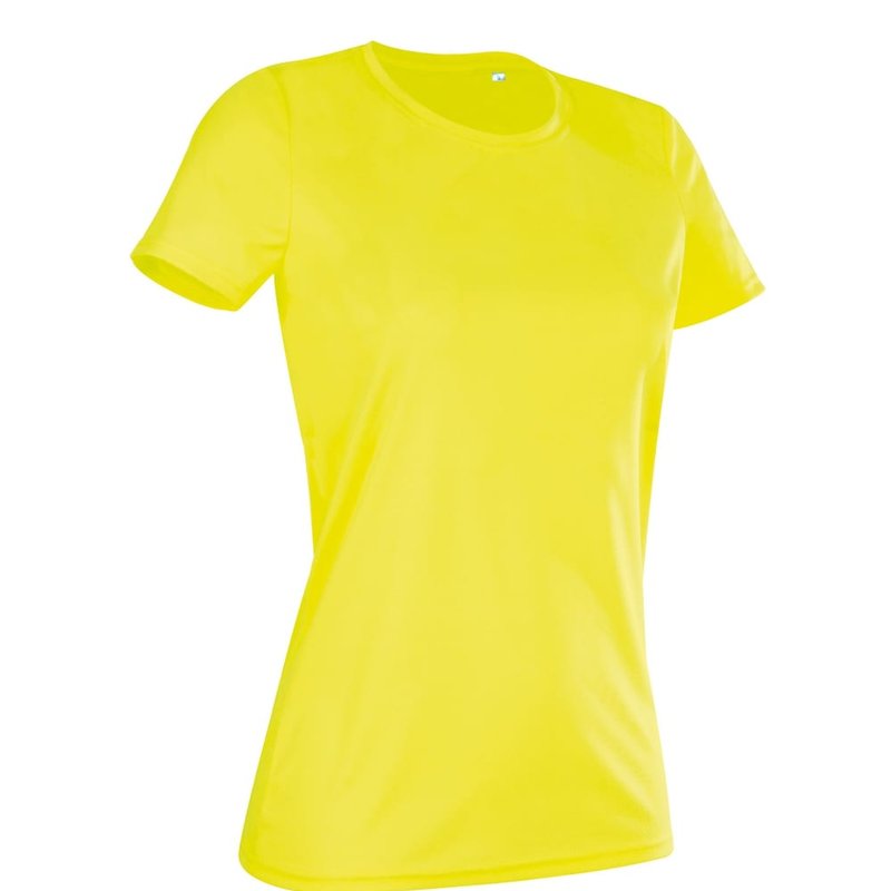 Stedman Active Stedman Womens/ladies Active Sports Tee (cyber Yellow)