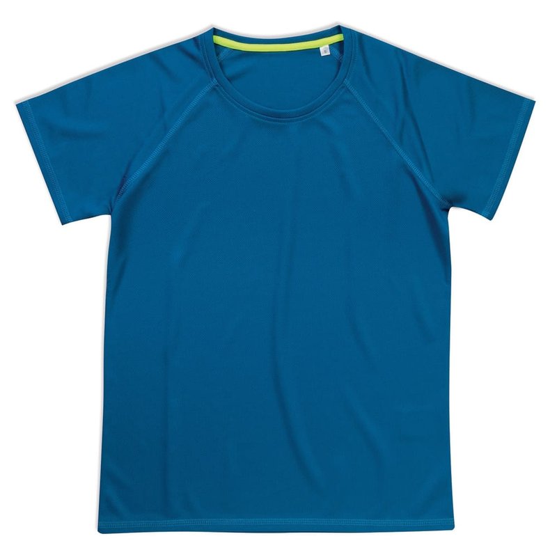 Stedman Active Stedman Womens/ladies Raglan Mesh T-shirt (blue)