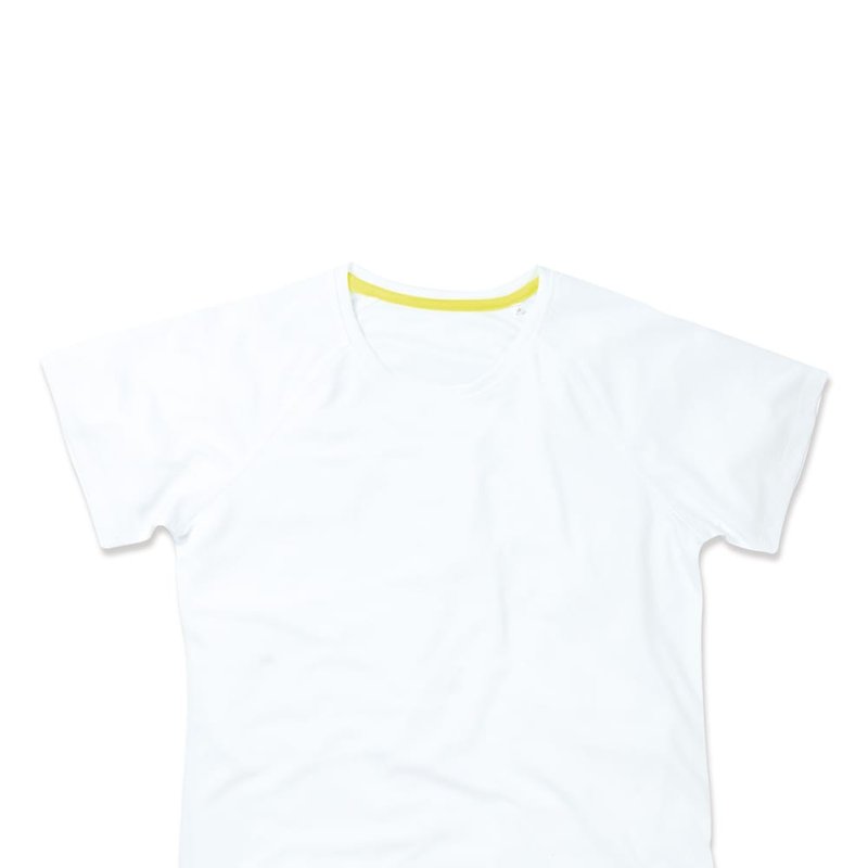 Stedman Active Stedman Womens/ladies Raglan Mesh T-shirt (white)