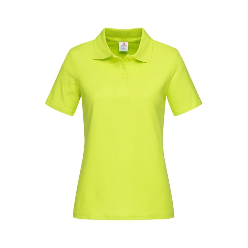 Stedman Classics Stedman Womens/ladies Cotton Polo (bright Lime) In Yellow