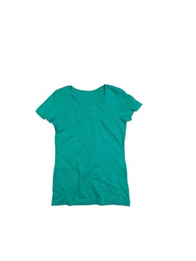 Stedman Stars Stedman Stars Womens/Ladies Sharon Slub Crew Neck T-Shirt (Bahama Green) product