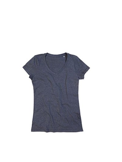 Stedman Stars Stedman Womens/Ladies Lisa Melange V Neck T-Shirt (Charcoal Heather Gray) product