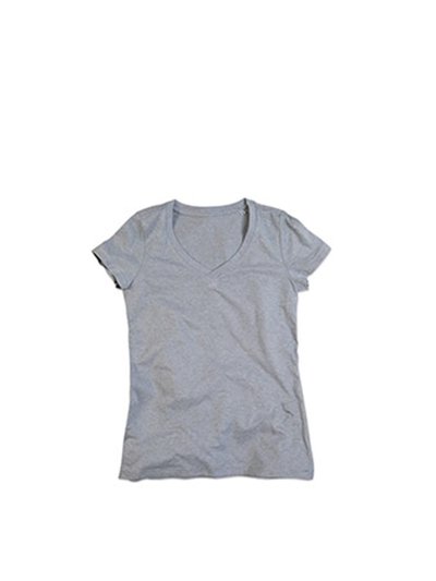 Stedman Stars Stedman Womens/Ladies Lisa Melange V Neck T-Shirt (Heather Gray) product