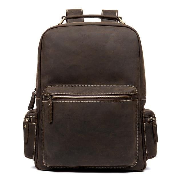 Steel Horse Leather The Langley Backpack | Genuine Vintage Leather Backpack In Brown