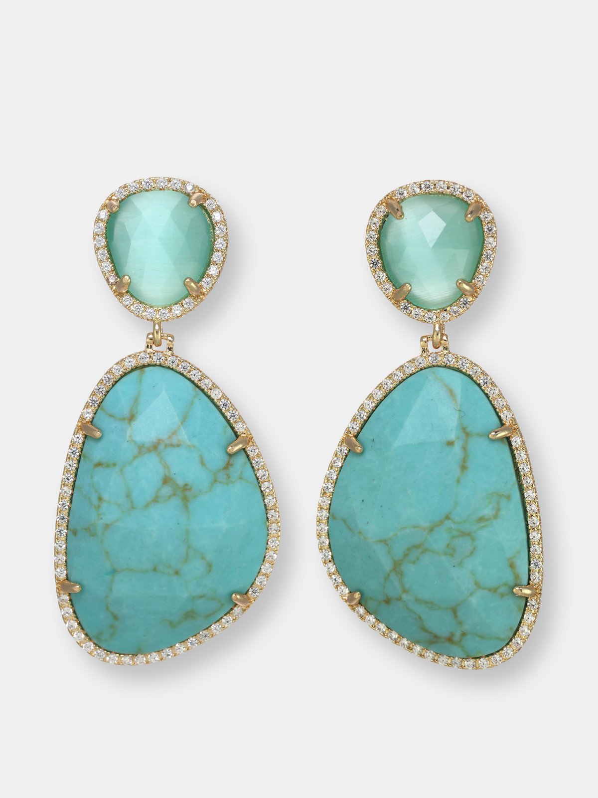 Natural stone earrings