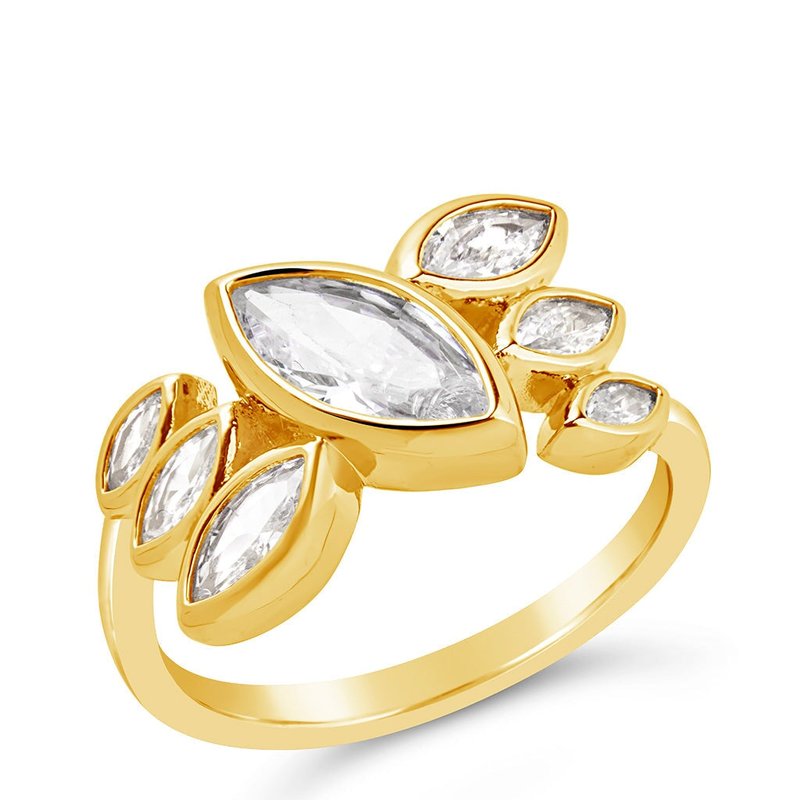 Sterling Forever Anastasia Ring In Gold