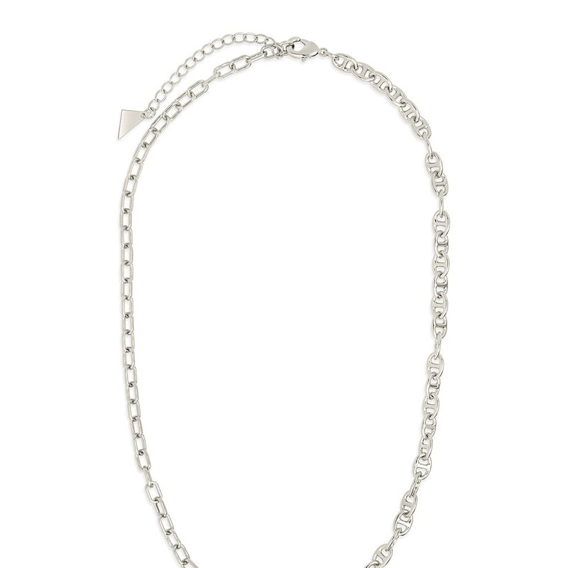 Sterling Forever Ava Toggle Necklace In Grey