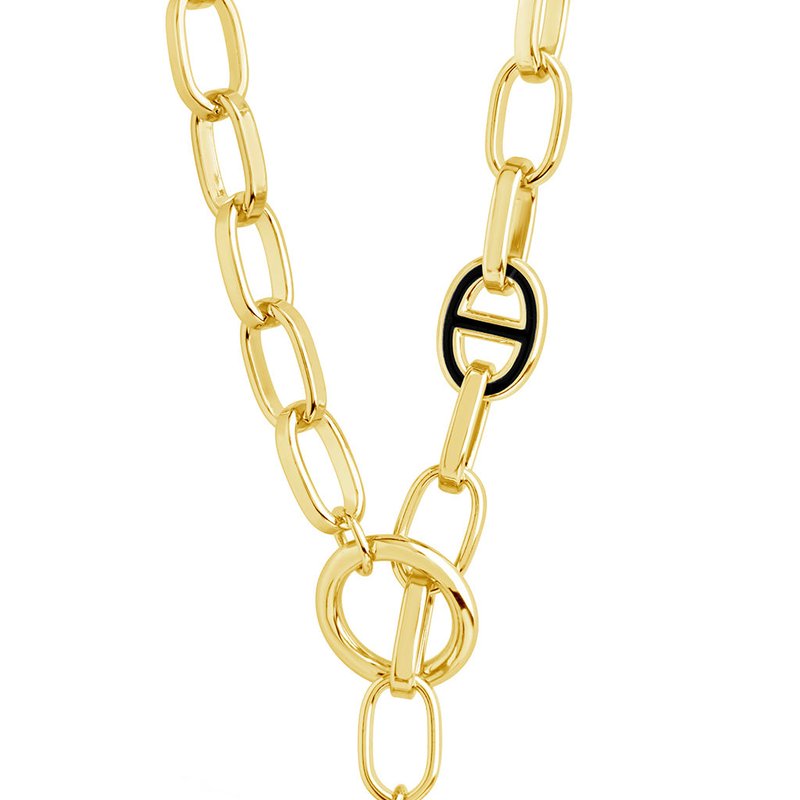 Sterling Forever Brynlee Toggle Necklace In Gold