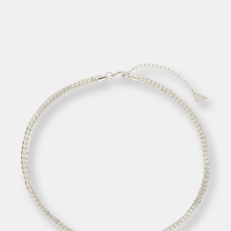 Sterling Forever Catherine Choker In Silver
