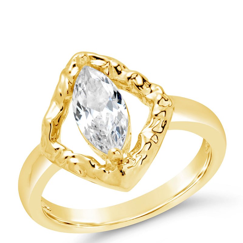 Shop Sterling Forever Chiara Ring In Gold