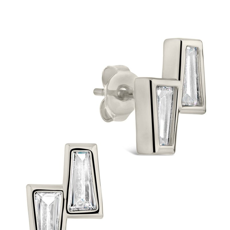 Shop Sterling Forever Colsie Studs In Grey