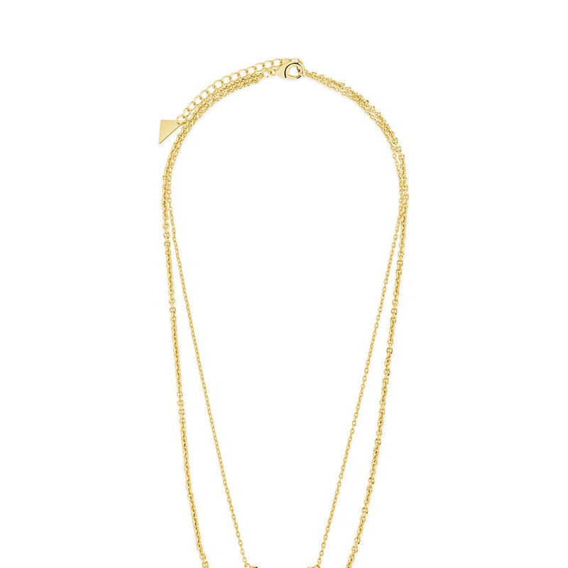 Sterling Forever Eileen Layered Necklace In Gold