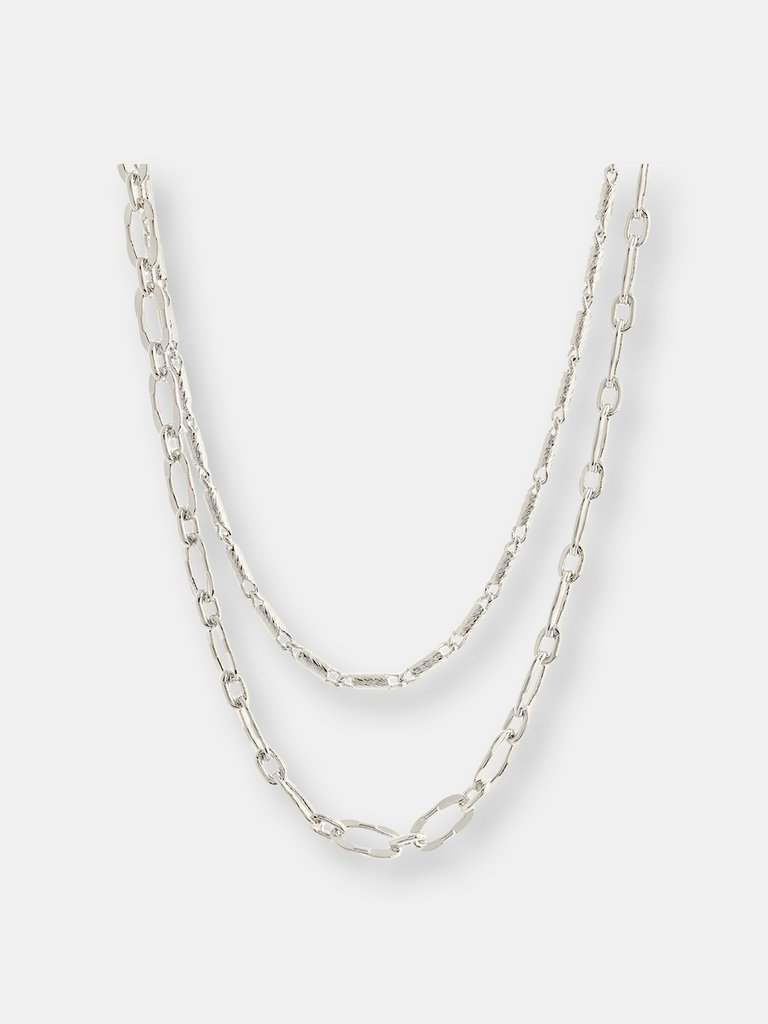 Isadora Layered Necklace - Silver