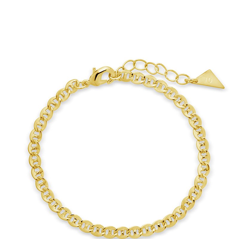 Sterling Forever 14k Plated Kari Chain Bracelet In Gold