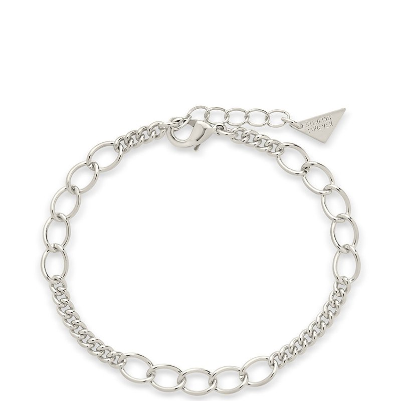 Sterling Forever Kenna Chain Bracelet In Grey