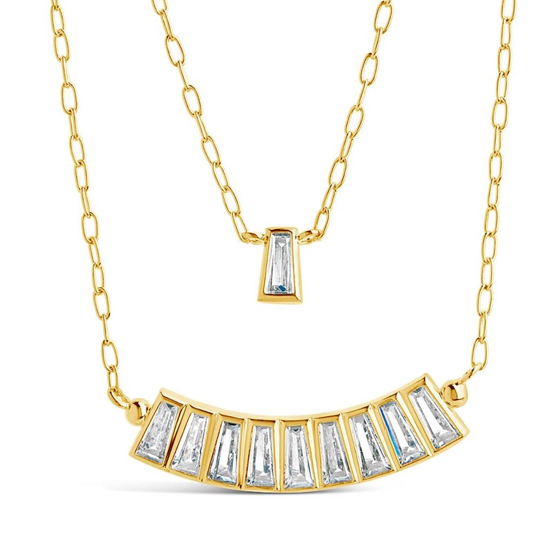 Sterling Forever Lillian Layered Necklace In Gold