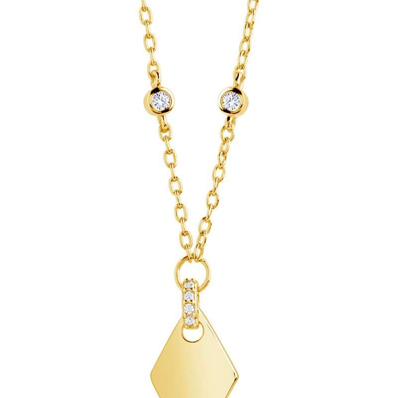 Sterling Forever Louise Pendant In Gold