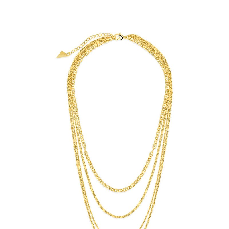 Sterling Forever Lulu Layered Necklace In Gold