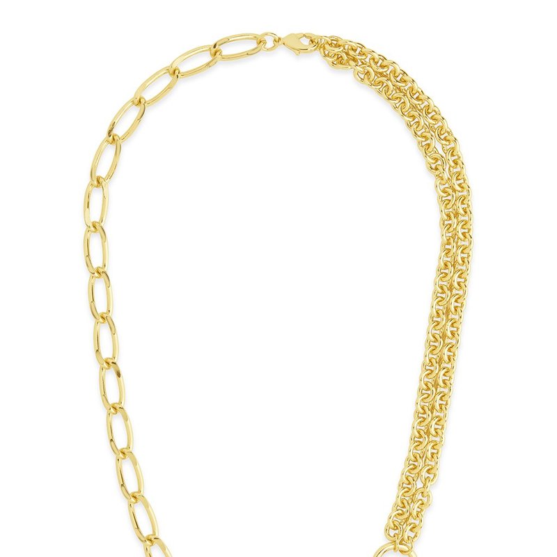 Shop Sterling Forever Milan Chain Necklace In Gold