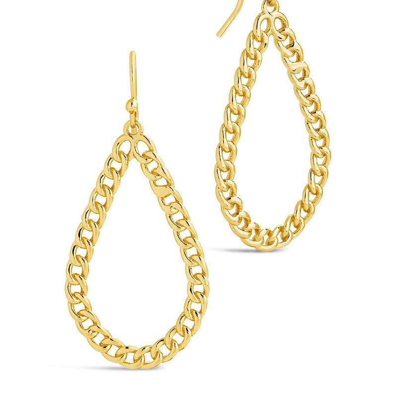 Shop Sterling Forever Nikole Dangle Earrings In Gold