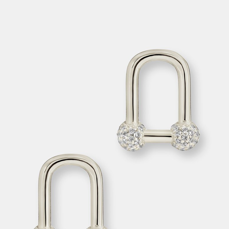 Sterling Forever Ramzee Studs In Silver