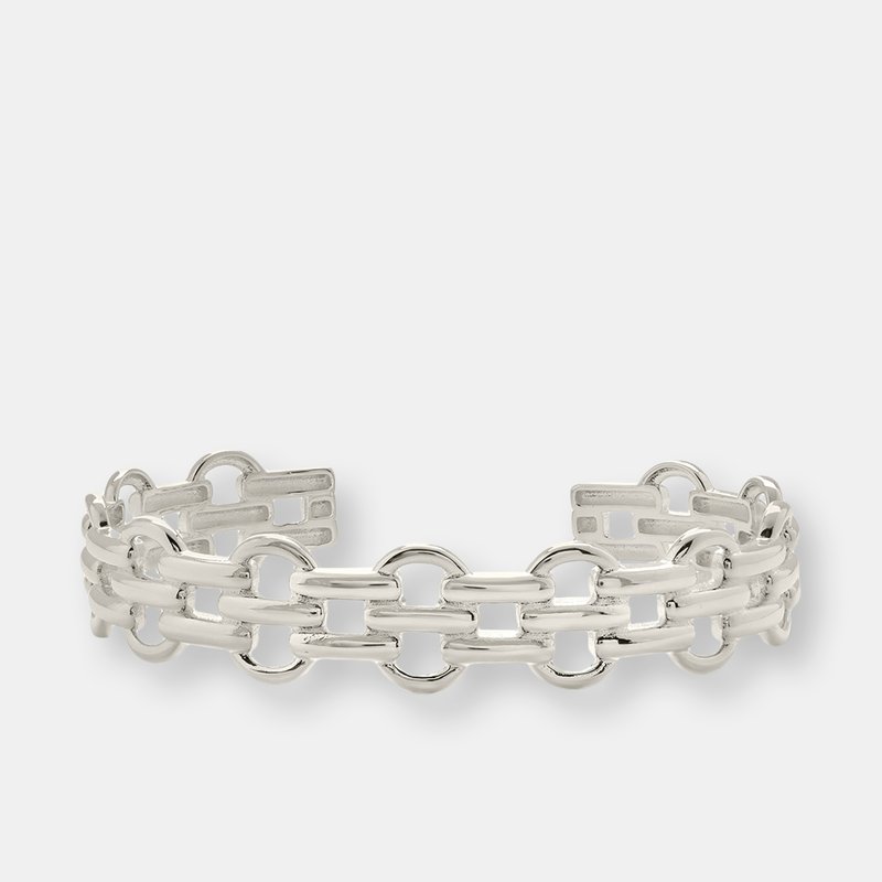Sterling Forever Remi Cuff Bracelet In Silver