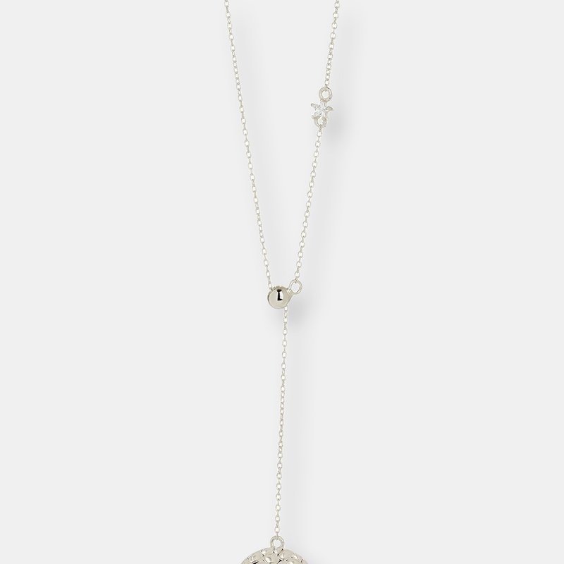 Sterling Forever Selene Lariat Necklace In Silver