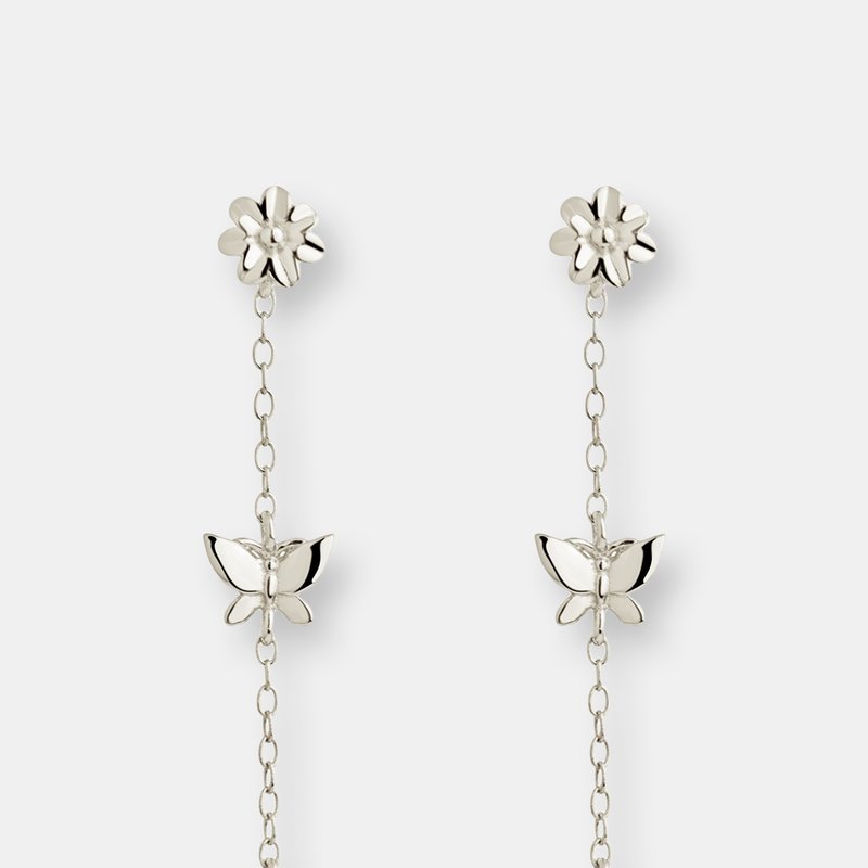 Sterling Forever Sterling Silver Into The Garden Drop Earrings