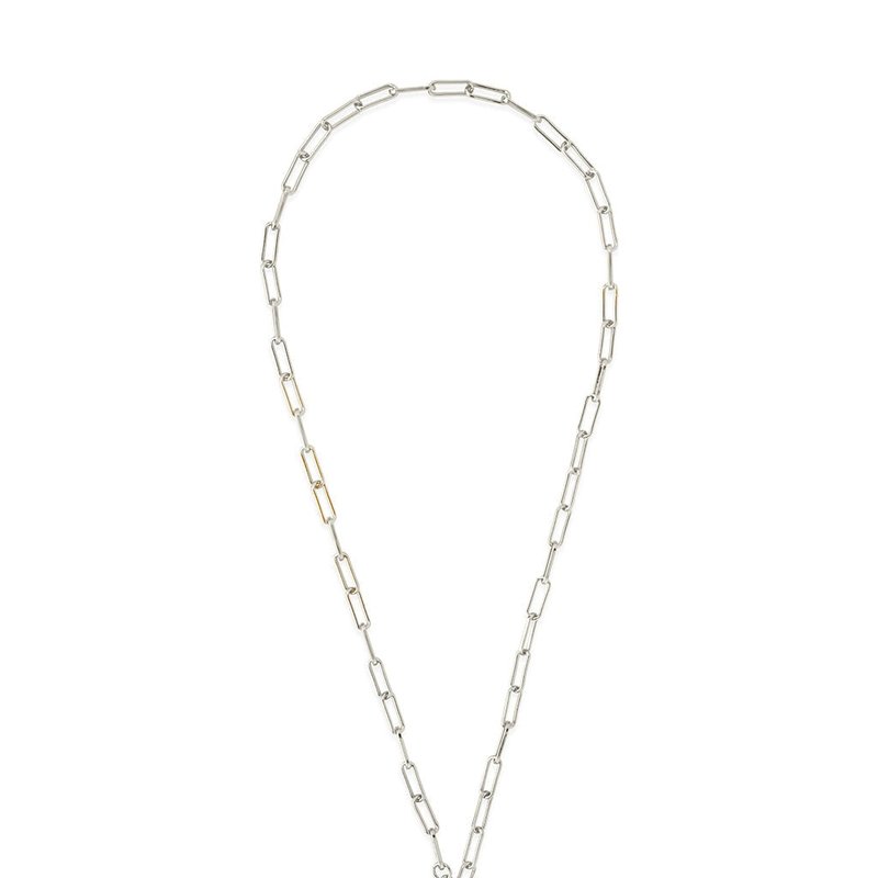 Shop Sterling Forever Sunni Toggle Necklace In Grey