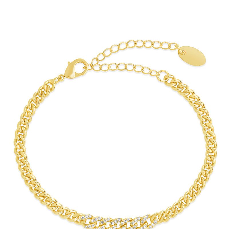 Sterling Forever Winslow Chain Bracelet In Gold